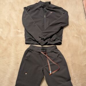 Figs Charcoal Pride Set, Jacket And Scrub Pants